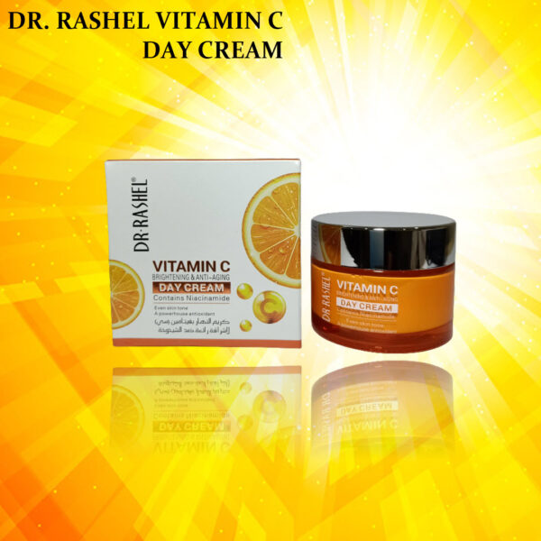 DR RASHEL VITAMIN C DAY CREAM is a formula that hydrates, brightens and cleans your skin. Also reduces dark spots and reduces redness on the skin.