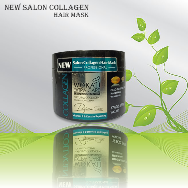 New Salon Collagen Hair Mask helps fortify and strengthen the entire hair shaft by forming a protective shield over each strand of hair. Reduces breakage and strengthens hair.
