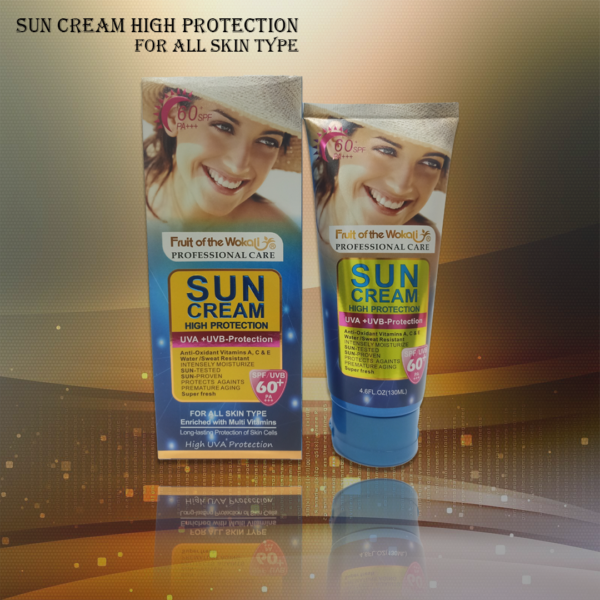 Sun cream high protection is product protects against sunburn. It avoids Inflammation & redness. Also prevents the early onset of wrinkles & Fine Lines.