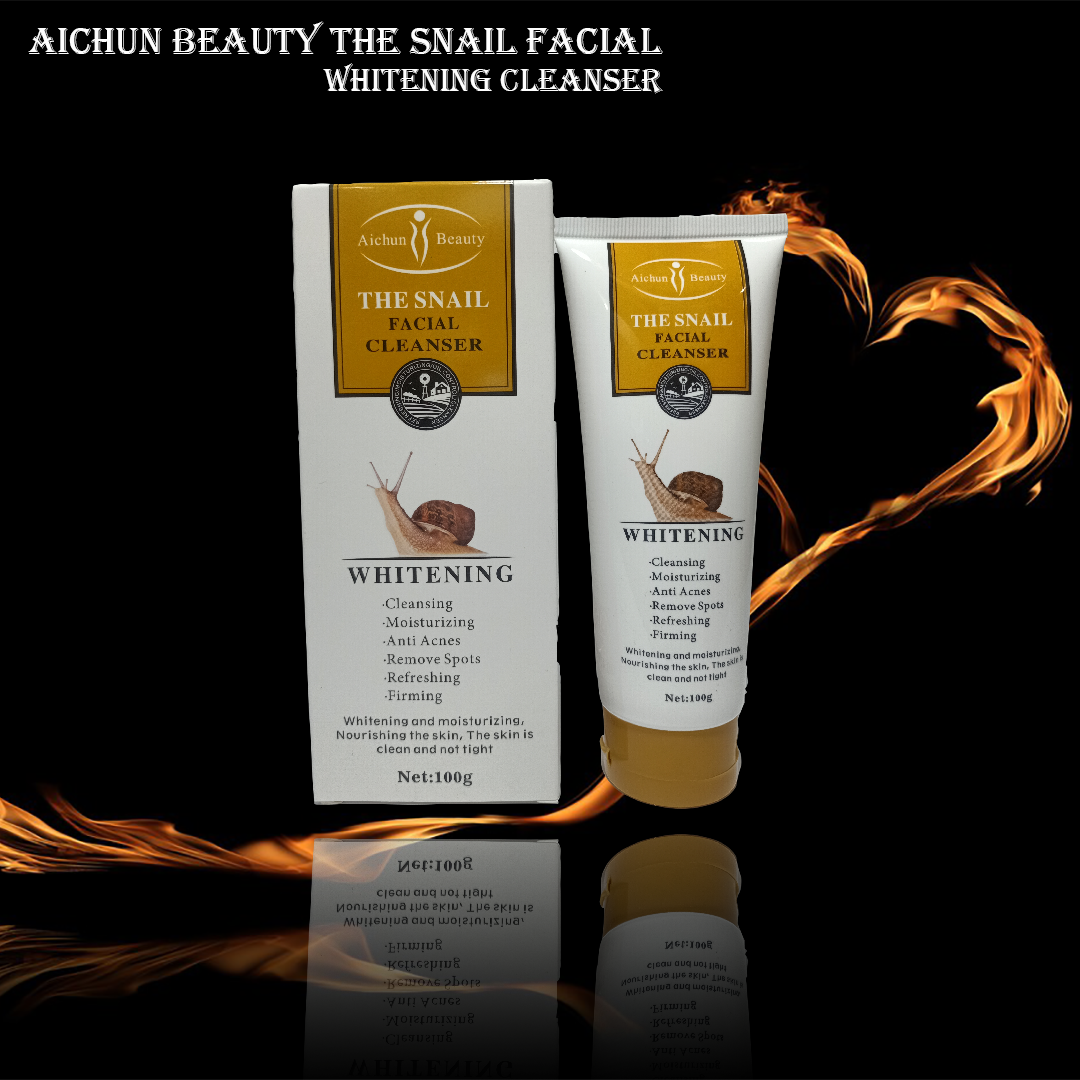 AICHUN BEAUTYTHE SNAIL FACIAL WHITENING CLEANSER reduces wrinkles, whitens skin tone and deep cleans your skin. Reduce Stress and Relieve Psychological Distress.
