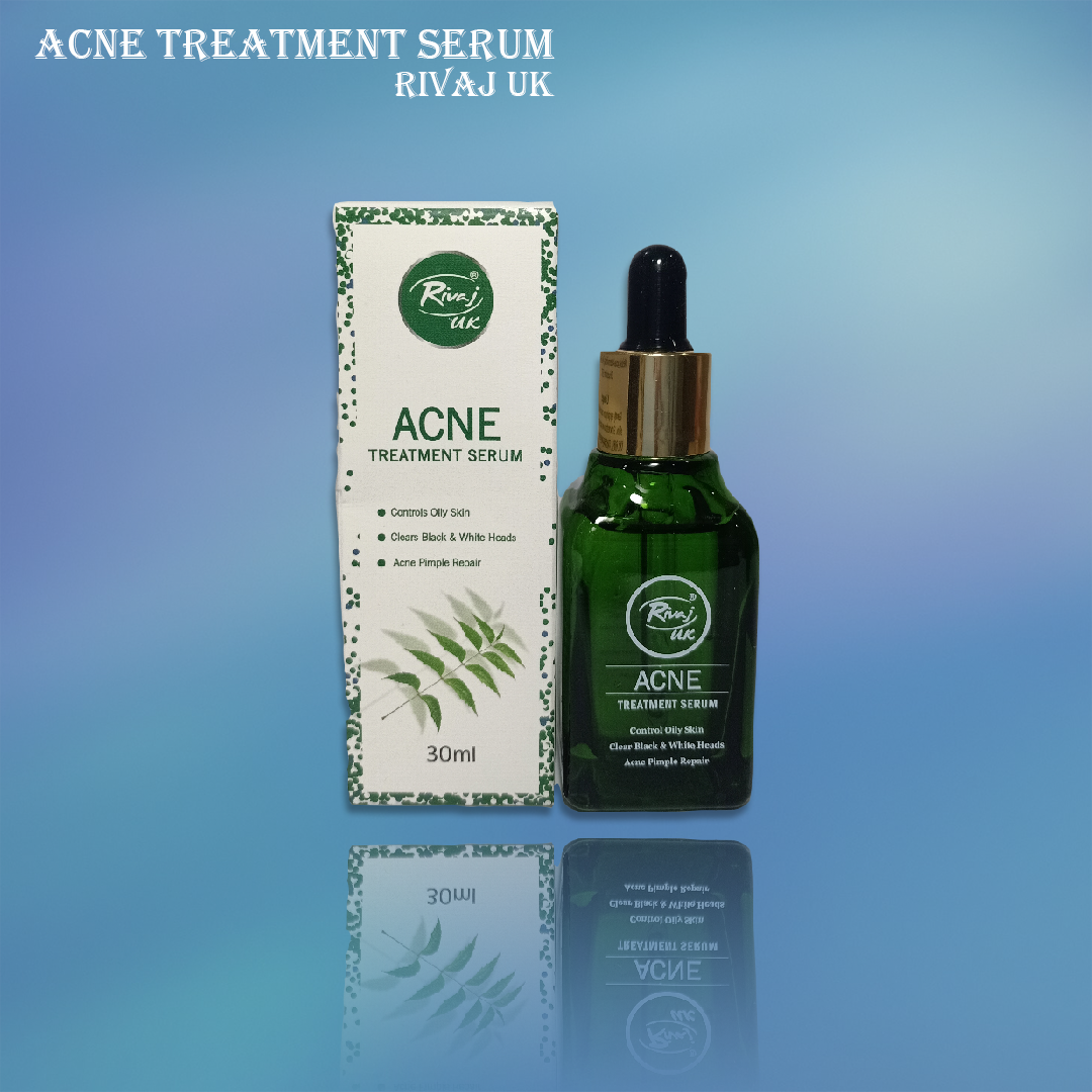 ACNE TREATMENT SERUM RIVAJ UK helps in purifying your pores of dirt, oil, sweat, and impurities. It rebalances sebum production and reduces acne.